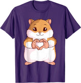Hamster Lovers Girls Ladies T-Shirt - Purple