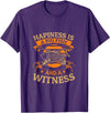 Happiness is a big fish and a witness T-Shirt - Purple