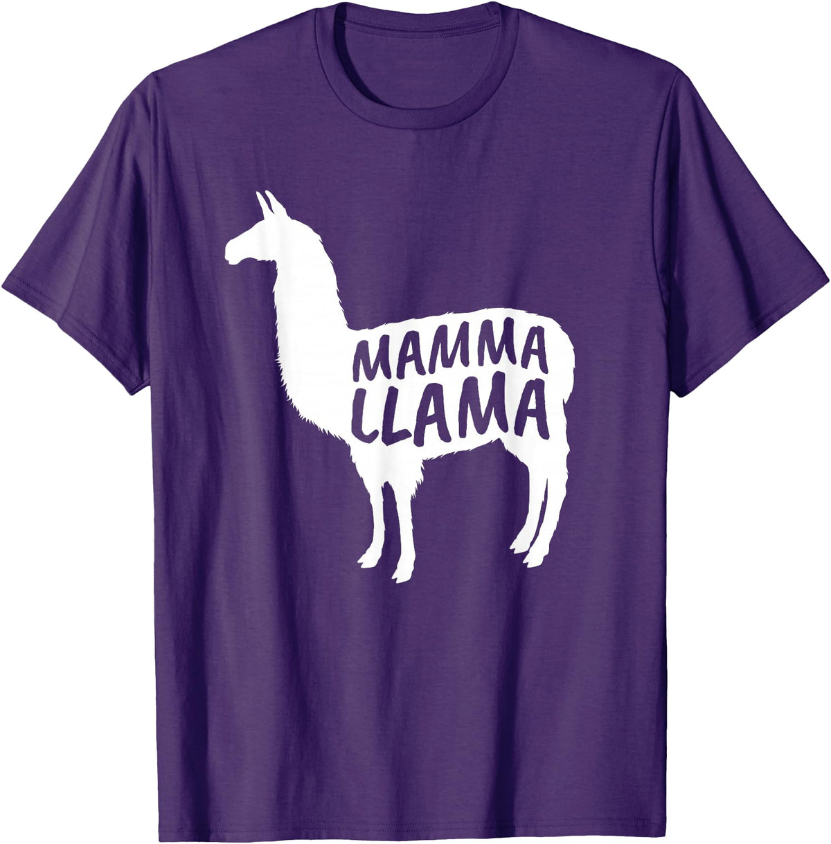 Mamma Llama T Shirt Mamma Llama Tshirt Alpaca Lover Shirt T-Shirt - Purple