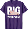 Pig Gift Pig Lover Stuff & Pig Novelty Accessories Cute Pig Whisperer Design For Men Women Farmer Pig Lovers T-Shirt - Purple