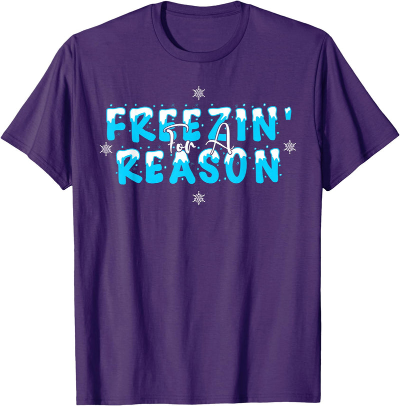 Polar Bear Plunge Ice Swimming Co Polar Bear Plunge 2022 Costume Ice Swimming Freezin Reason T-Shirt - Purple