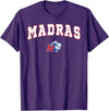 Official High School Fan Gear Madras High School White Buffalo T-Shirt - Purple