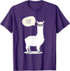 Funny & Cute Llama Gifts by OMG Sup No Drama Llama Alpaca T-Shirt - Purple