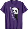 Giant Panda Fan Art SkizzenMonster PanDAD Funny Panda Bear Bad Dad Joke T-Shirt - Purple