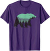 Grizzly Bear - Outdoor Apparel Bear Forest Nature Grizzly Hiking Outdoor Hunting Gift T-Shirt - Purple