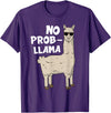 Funny Llama Gift Llama Lover Accessories & Stuff Funny Llama Design For Men Women Kids Llama Alpaca Animal T-Shirt - Purple
