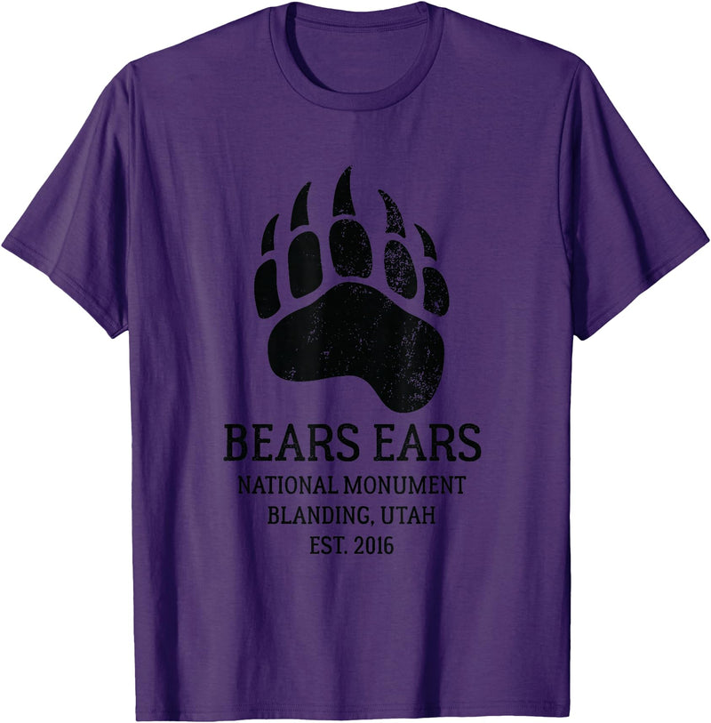 National Park Gifts Bears Ears National Monument Blanding Utah T-Shirt - Purple
