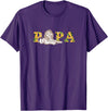 Disney The Lion King Papa Father's Day Mufasa & Simba Sketch T-Shirt - Purple
