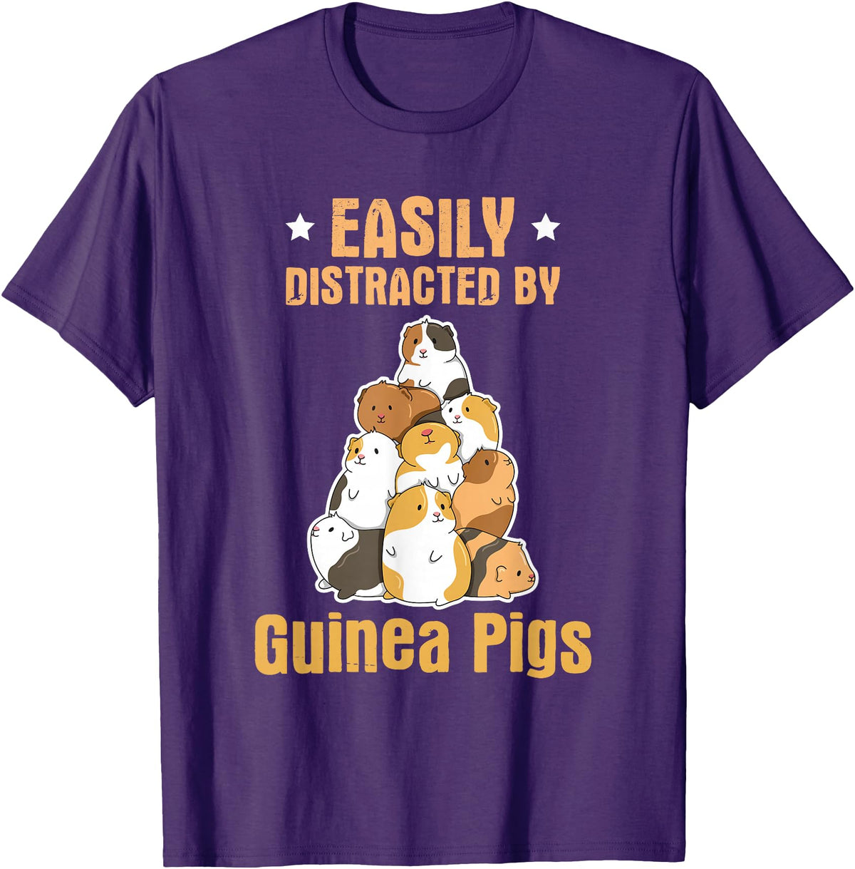 Fluff Lover Quote Guinea Pig Quote for a Guinea Lover T-Shirt - Purple