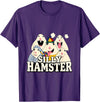 Funny Joke Silly Hamster Brain Rot Meme T-Shirt - Purple