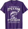 BCC Fishing Fisherman Angler Fish Lover Graphic Always Catch Something Fishing Angler Fisherman Fish Hunter T-Shirt - Purple