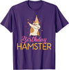 Birthday Hamster Cute Hamster Lover T-Shirt - Purple