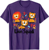 Lion Design for Lion Lovers Lion Squad Design for Lion Lover Stuff | Cool Lion T-Shirt - Purple