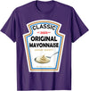 Halloween 2025 Condiments Couples Costume Sauce White Mayonnaise Halloween Costume Couples T-Shirt - Purple