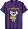 Quality Control Fun Koala Bear, Quality Assurance Specialist T-Shirt - Purple