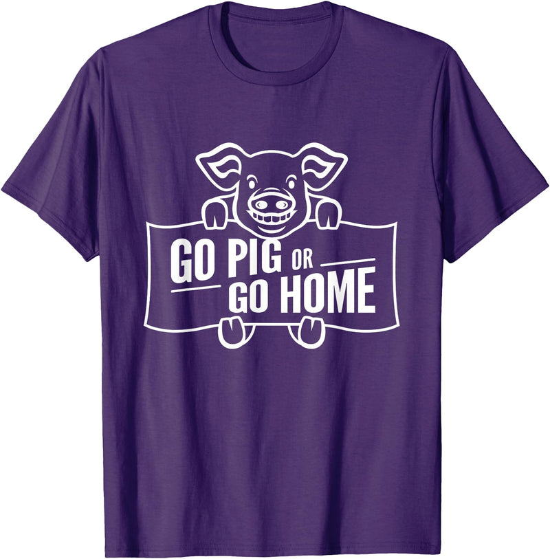 Mt. Nebo Apparel Go Pig or Go Home T-Shirt T-Shirt - Purple