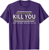 CyberCPU What Doesn't Kill You Makes You Stronger (Except Bears) T-Shirt - Purple