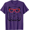 Guinea Pig Shirts For Men Women Kids Gift Guinea Pig Glasses Cute Hispter Cavy Nerd Pet Women Men Kids T-Shirt - Purple