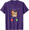 Hamster Calls Funny Phone for Hamster Owners, Animal Lovers T-Shirt - Purple