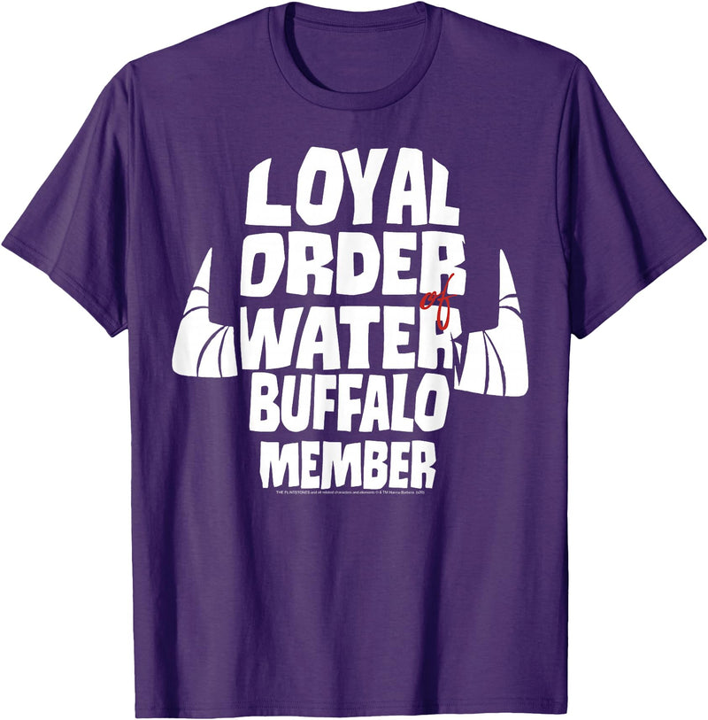 The Flintstones Loyal Order Of Water Buffalo Member T-Shirt - Purple