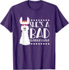 Llama - Alpaca Funny Designs Alpaca Fan Design Funny She's A Bad Grandma Llama For Women T-Shirt - Purple