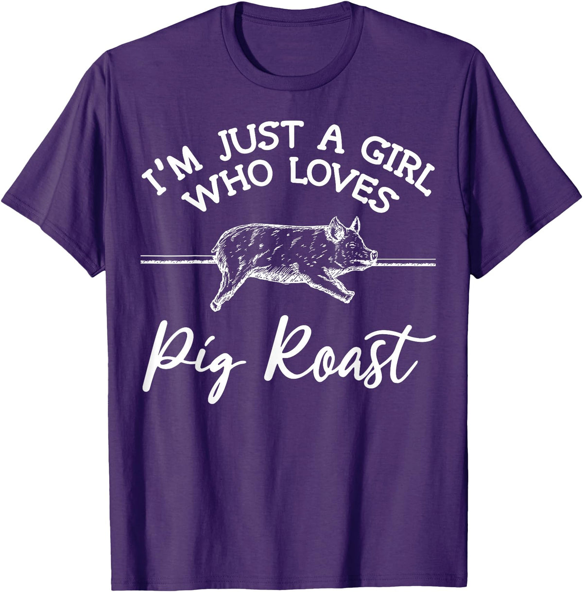 Cool Pig Roast Humor Quote Merch Pig Roast Apparel - Top Funny Roasts Lover Design T-Shirt - Purple