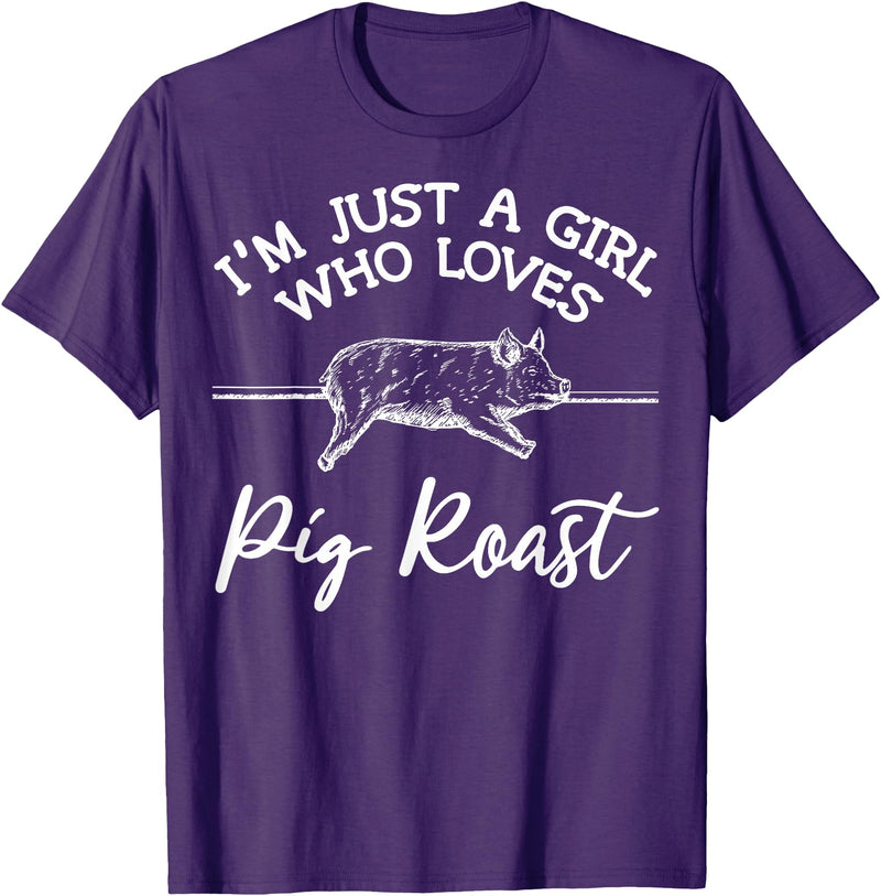 Cool Pig Roast Humor Quote Merch Pig Roast Apparel - Top Funny Roasts Lover Design T-Shirt - Purple