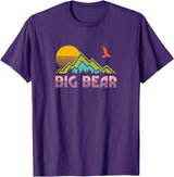 "Big Bear" Retro Sunset Mountain T-Shirt