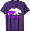 Rett Syndrome Awareness T-Shirt Mama Bear Rett Syndrome Awareness Shirt For Women Men T-Shirt - Purple