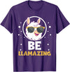 LLama Squad Shirts and Gifts Cute Amazing Llama Pun Be Llamazing Llama Lover T-Shirt - Purple