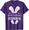 I'm the Wine Drinking Bunny Easter Day Family Matching Style T-Shirt in Purple