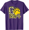 BEARS SPIRIT TEES CO School Spirit Go Bears Mascot Womens Youth Girls Kids T-Shirt - Purple