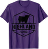 Farm Highland Cow Men Cattle Clothing Agriculture Scottish Highland Cow for Cattle Farmers T-Shirt - Purple