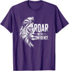 Wild Spirit Animal Theme Designs For Men And Women Roar with Confidence - Lion Design For Him And Her T-Shirt - Purple