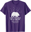 Funny Winter Tees Exit Pursued By a Bear - Funny Shakespeare - Winter Shirt T-Shirt - Purple