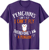 Penguins Can't Fly - Cute Penguin Lover Gift Rabbit T-Shirt in Purple