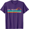 California Republic US State Bear Flag Sunset Simi Valley California State Bear Retro Sunset T-Shirt - Purple