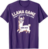 The Llama Game Funny T-Shirt - Purple
