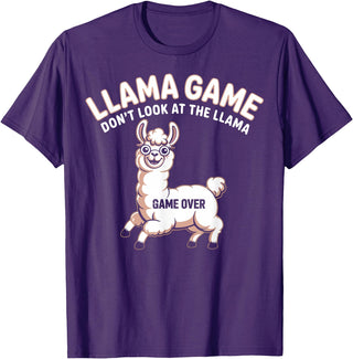 The Llama Game Funny T-Shirt - Purple