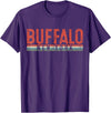 USAClassicTeez Buffalo New York Retro Vintage Gift T-Shirt - Purple