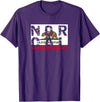 CA Shirt Co. California Republic T-Shirt | NOR CAL T-Shirt T-Shirt - Purple