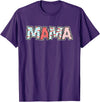 Retro Cherry Matching Family Tees Boho Cherry Mom Mama Halloween Costume T-Shirt - Purple