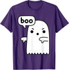 Ghost of disapproval Shirts Gifts Funny Thumbs Down Ghost Screaming Boo Disapproval T-Shirt - Purple