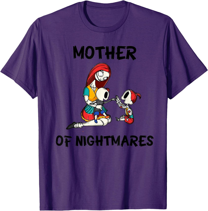 Mom Shirts Mother of Nightmares Graphic T-Shirt - Purple