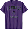 Official High School Fan Gear Oakdale High School Bears T-Shirt - Purple