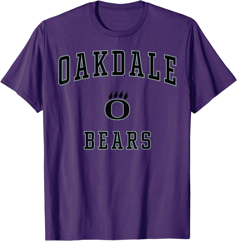 Official High School Fan Gear Oakdale High School Bears T-Shirt - Purple