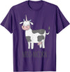Awesome Cow Unicorn Shirts Moonicorn Funny Cow Unicorn T Shirt for Kids and Adults T-Shirt - Purple