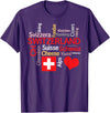 Simply Swiss Why I Love Switzerland T-Shirt - Purple