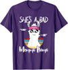 Shes a Bad Momma Llama - Mama Mom - DressedForDuty She's a Bad Momma Llama - Mama Funny - Vintage Mom Gift T-Shirt - Purple
