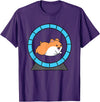 Hamster in a Hamster Wheel Pet Hamster T-Shirt - Purple